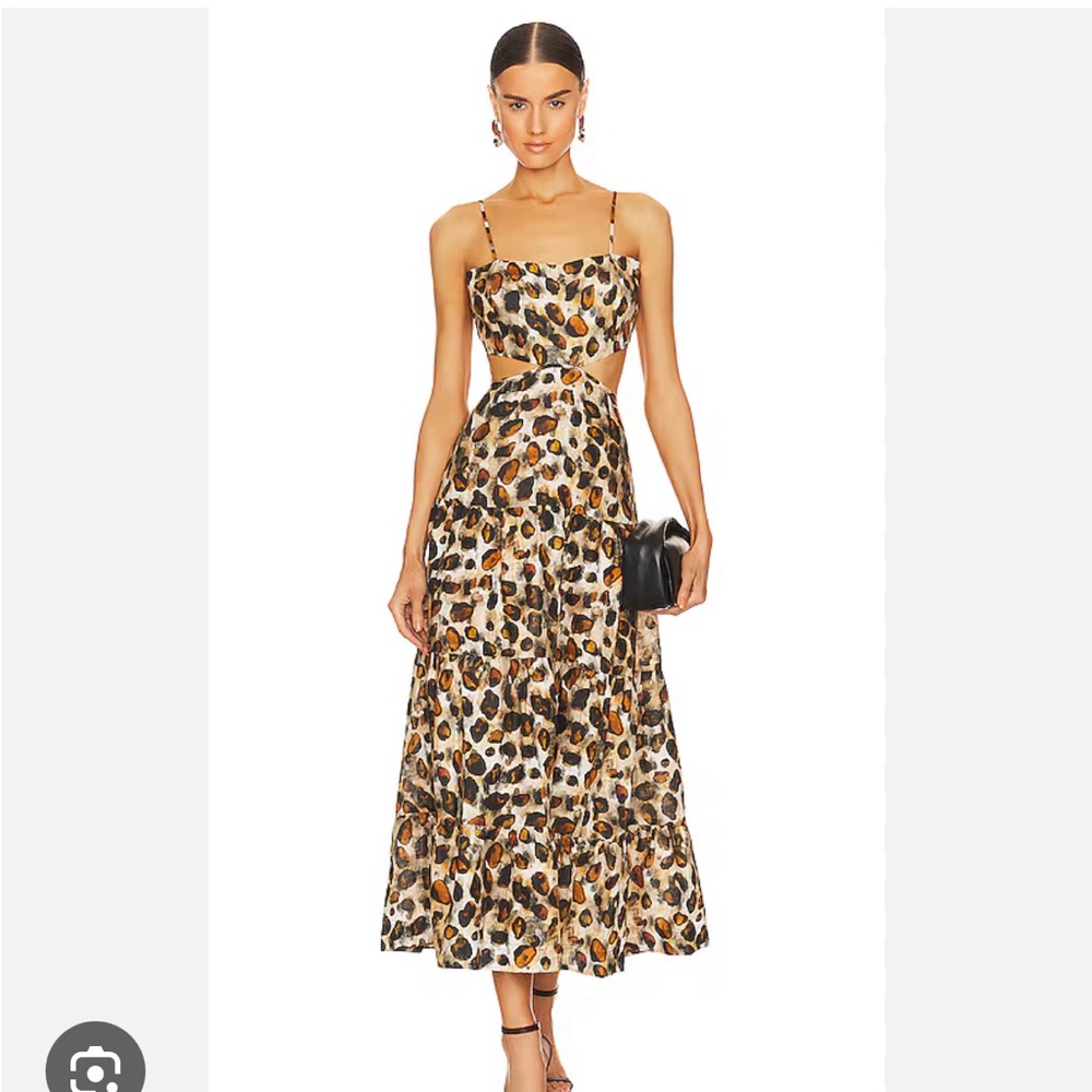 Karina Grimaldi Animal Print Maxi Dress